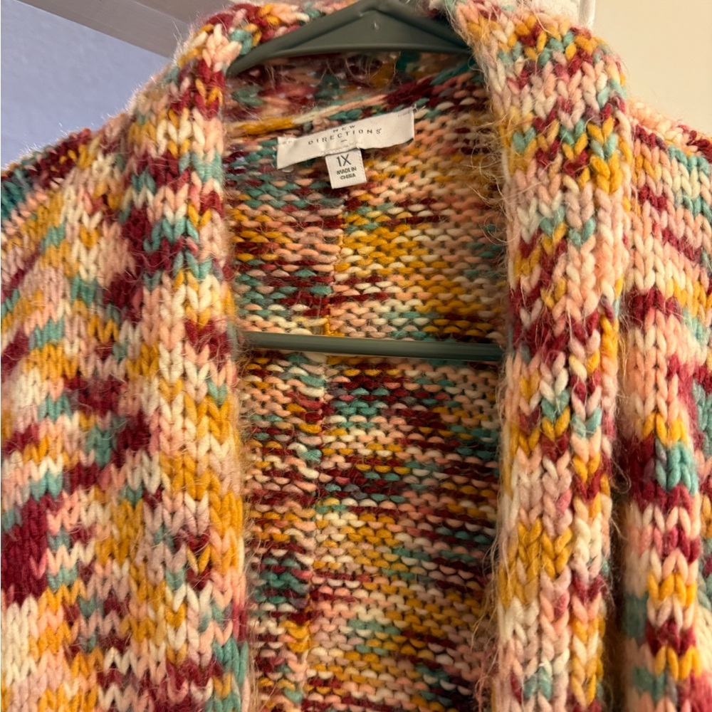 Multicolor Knit Women's Sweater - Picture 2 of 3
